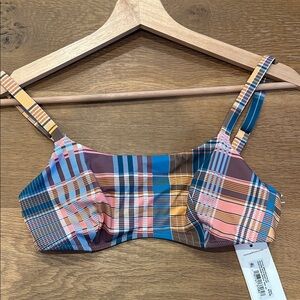 Vineyard Vines Vibrant Orange Top with Multicolor Trim